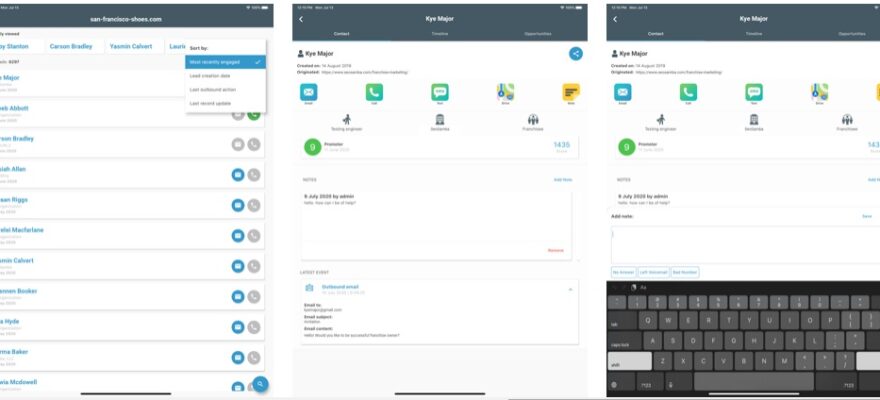 SeoSamba Mobile CRM app